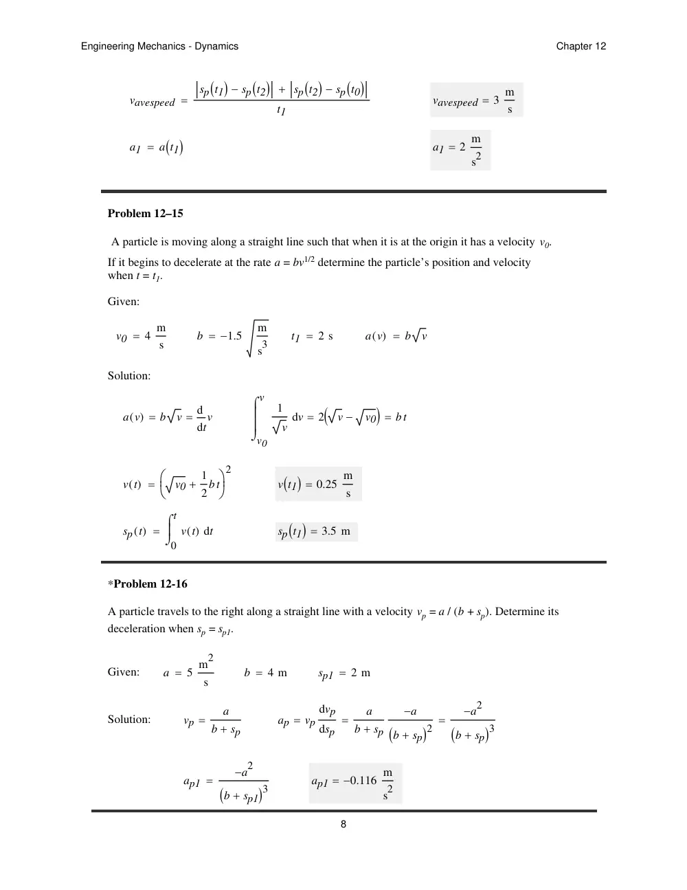MEN 201 Problems For Chapter 12 with Solutions, Spring 2012, page 8