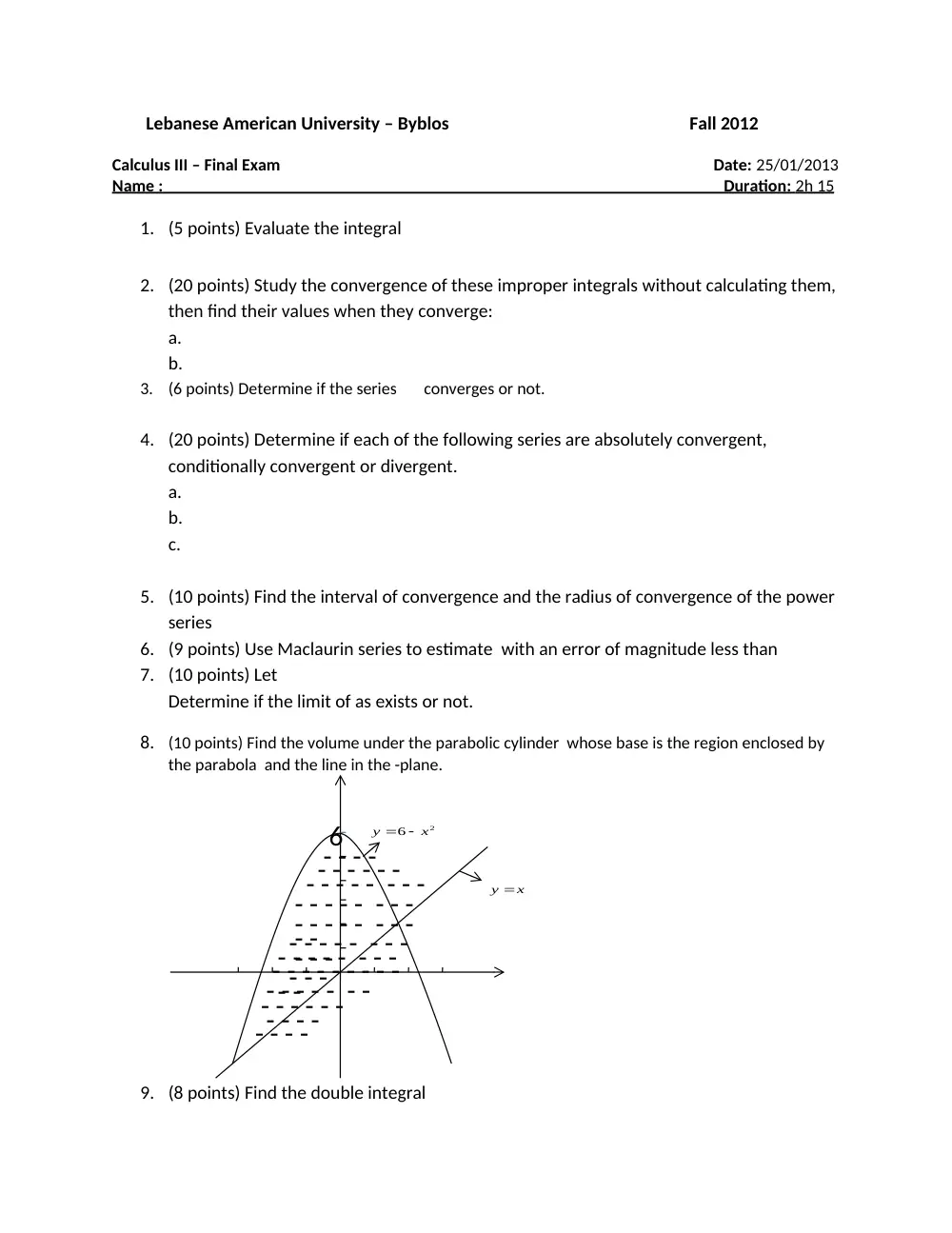 MTH 201 Final, Fall 2012, page 1