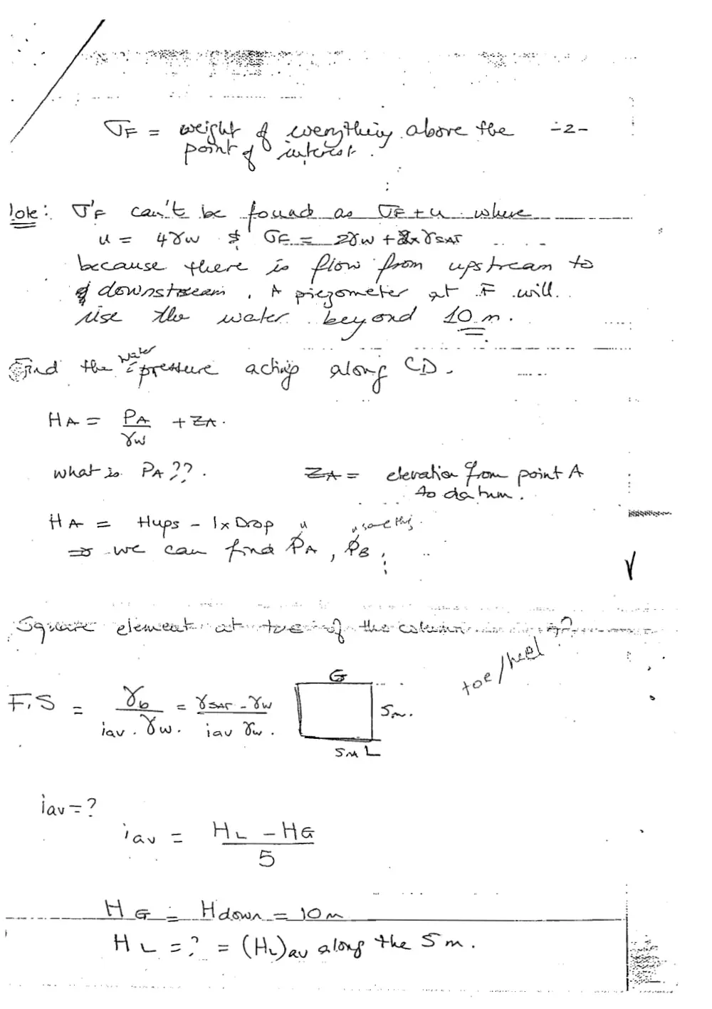CIVE 431 Exam 2 Solution, Spring 2001, page 3