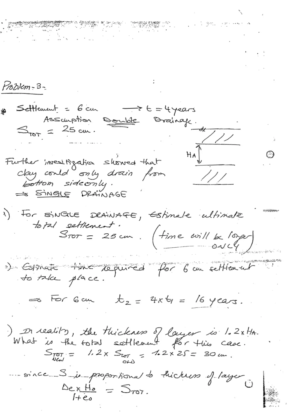 CIVE 431 Exam 2 Solution, Spring 2001, page 6