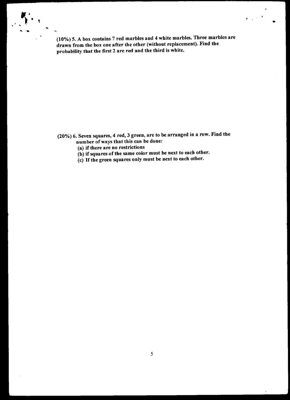 MATH 204 Exam 2, Fall 2005, page 5
