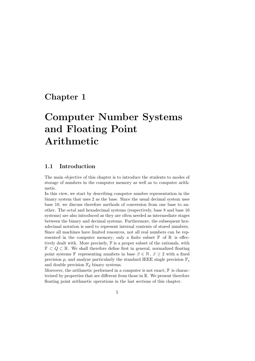 MATH 251 Notes Chapter 1, Spring 2014, page 1