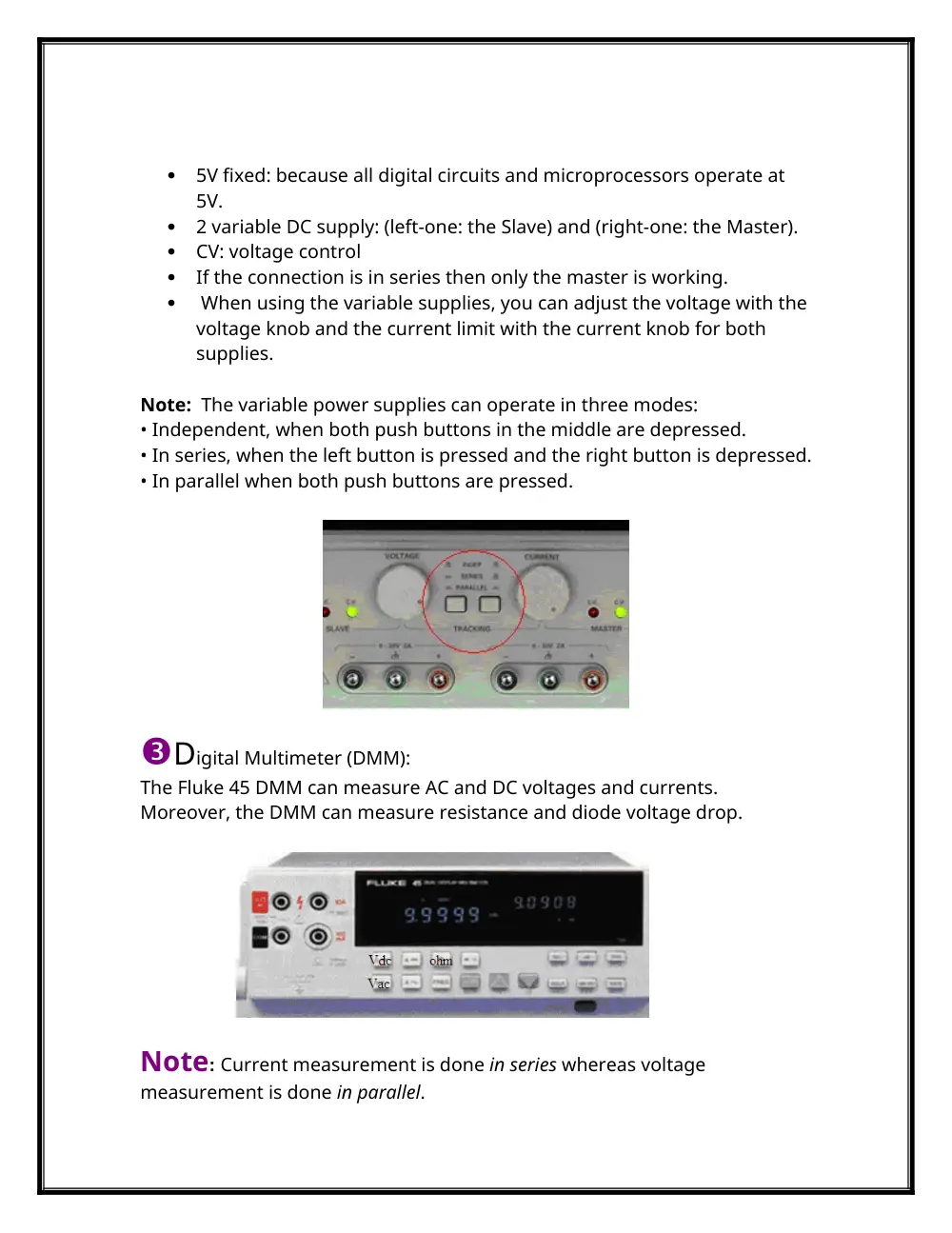 EECE 310L Notes All Experiments, Fall 2013, page 7