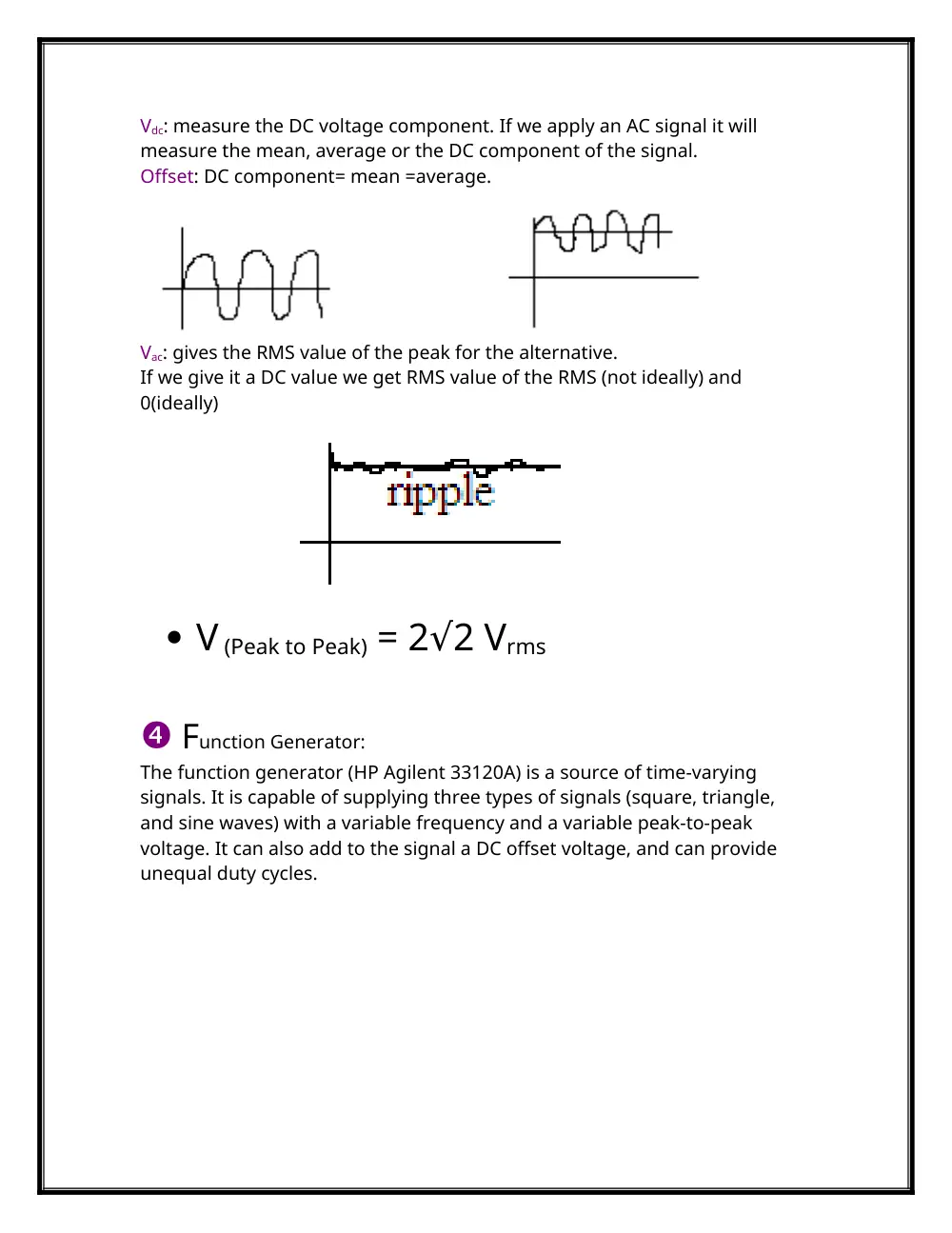 EECE 310L Notes All Experiments, Fall 2013, page 8