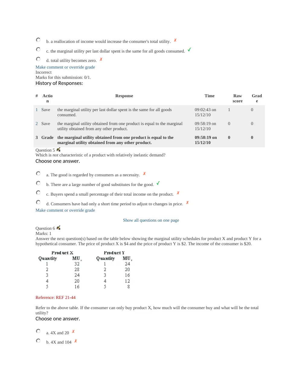 ECON 103 Midterm, Spring 2011, page 2