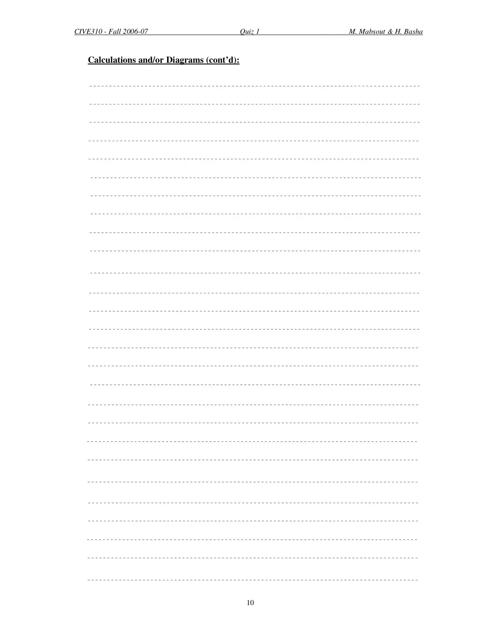 CIVE 310 Exam 1, Fall 2006, page 10