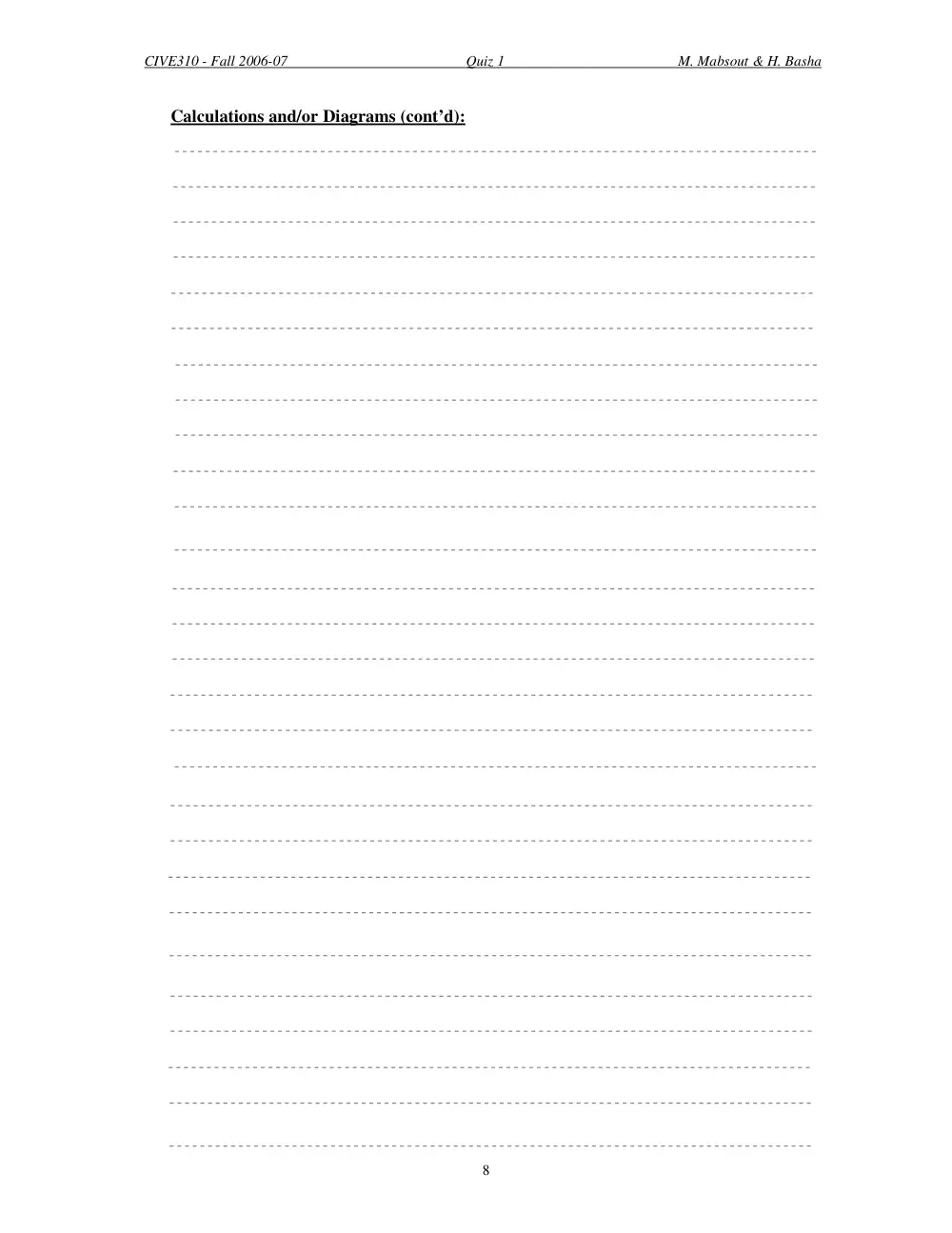 CIVE 310 Exam 1, Fall 2006, page 8