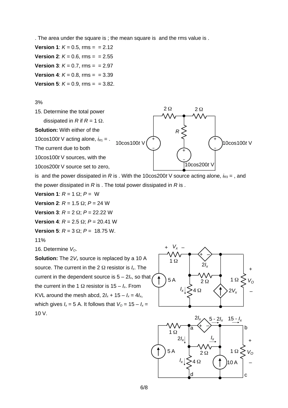 EECE 210 Final, Fall 2009, page 6