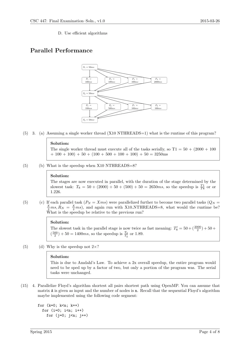 CSC 447 Midterm, Spring 2015, page 4