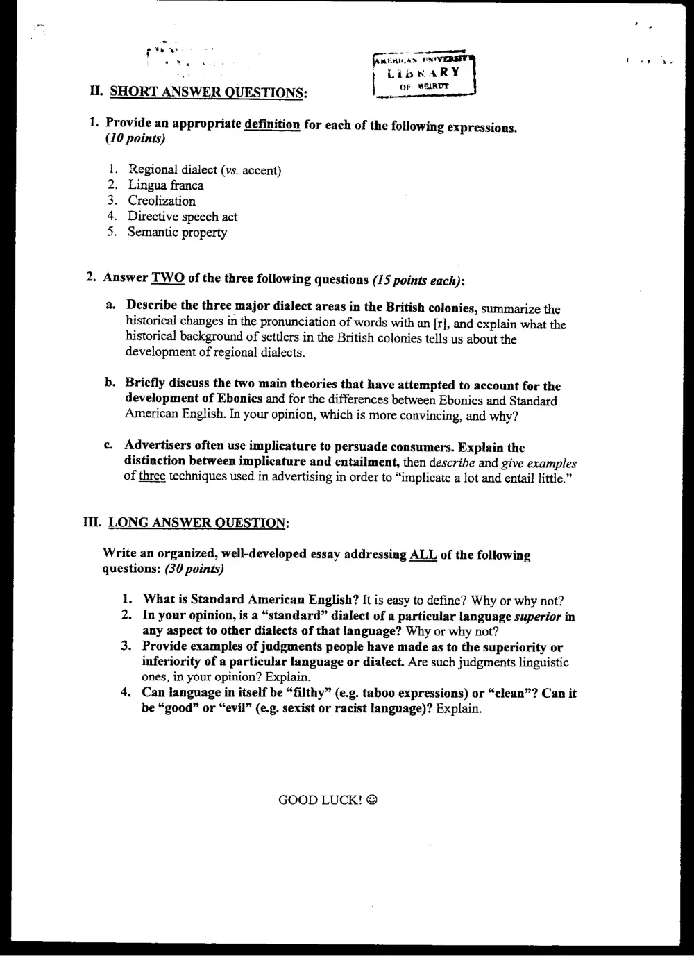 ENG 227 Final, Spring 2004, page 2