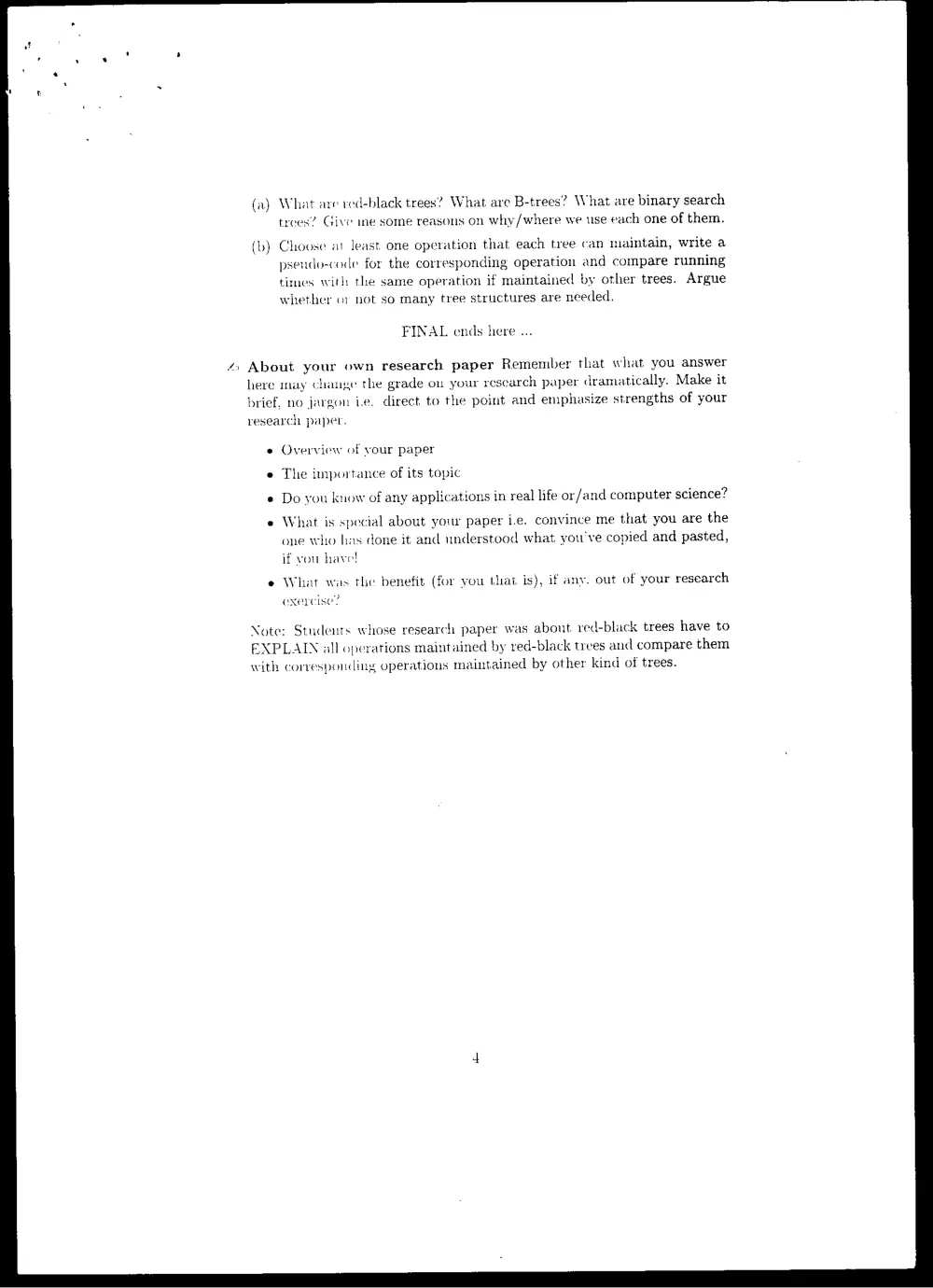 CMPS 256 Final, Fall 2001, page 4
