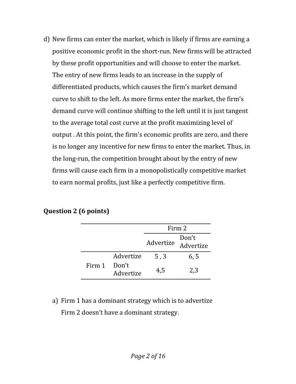 BUSS 230 Homework Solution, Spring 2012, page 2
