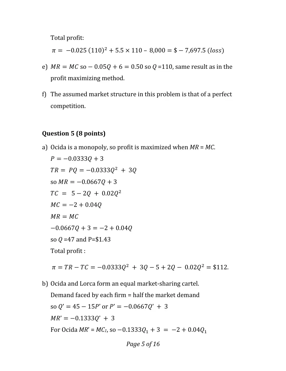 BUSS 230 Homework Solution, Spring 2012, page 5