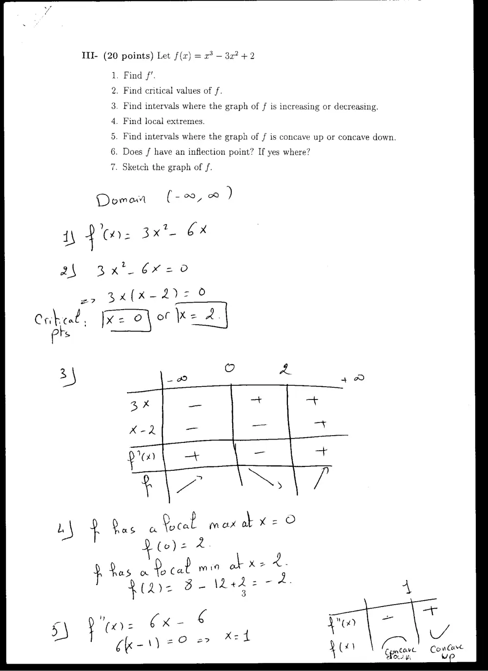 MATH 101 Exam 2, Fall 2005, page 3
