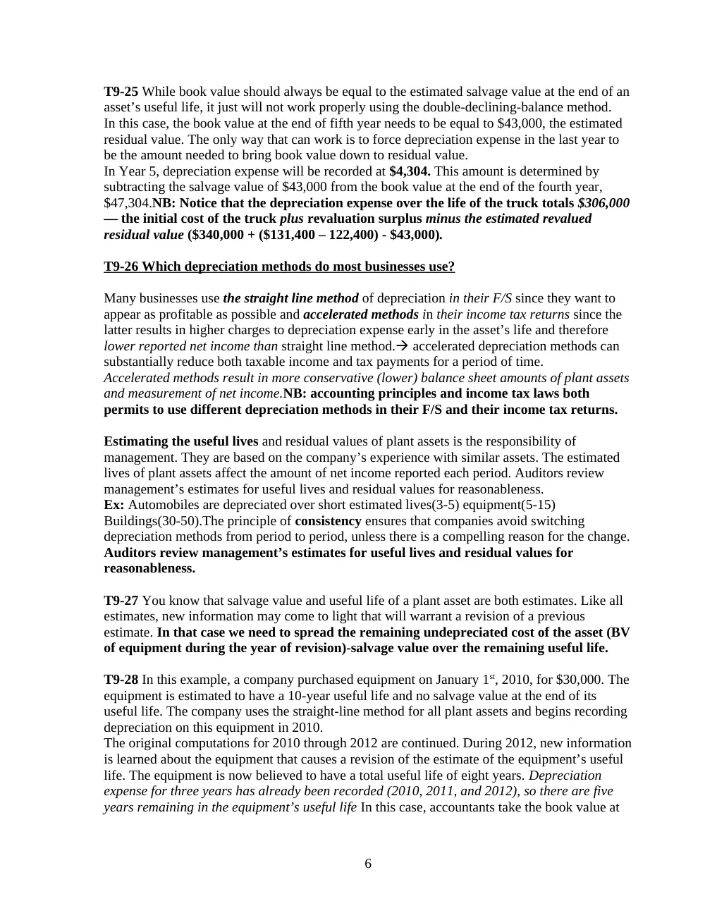 ACCT 210 Notes Ch 9, Fall 2018, page 6