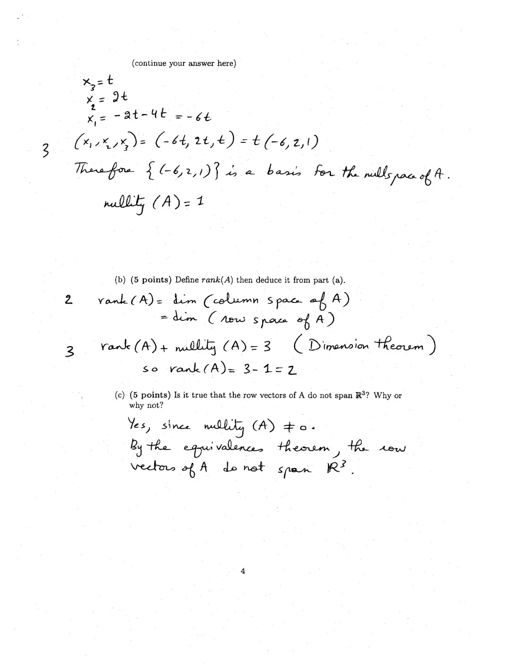 MATH 218 Exam 2 with Solution, Fall 2006, page 4