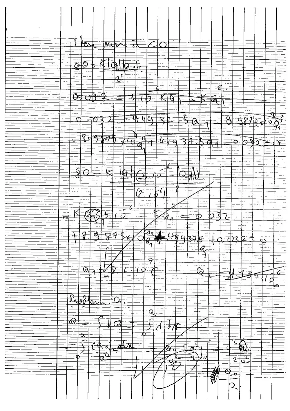 PHS 212 Midterm with Solution, Spring 2005, page 9