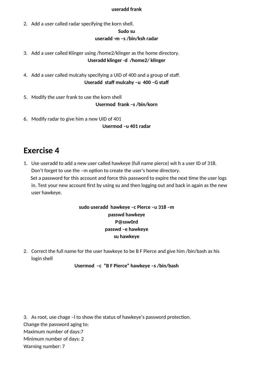 ICT 225 Project Linux Project, Fall 2017, page 3