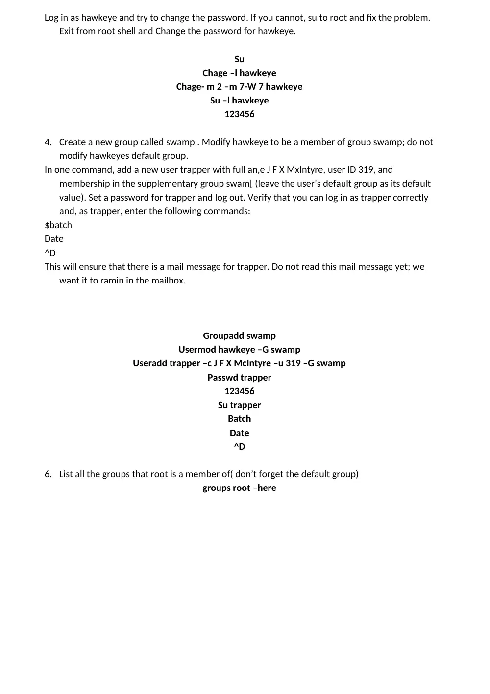 ICT 225 Project Linux Project, Fall 2017, page 4