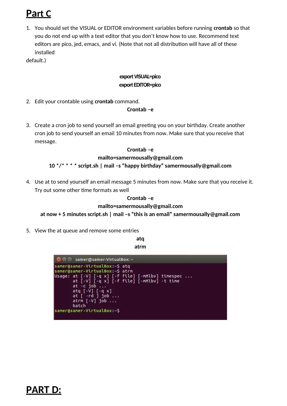 ICT 225 Project Linux Project, Fall 2017, page 8