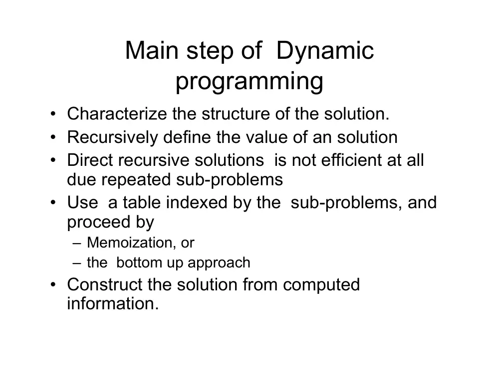 EECE 330 Other Extra Lecture About Dynamic Programming, Spring 2017, page 6