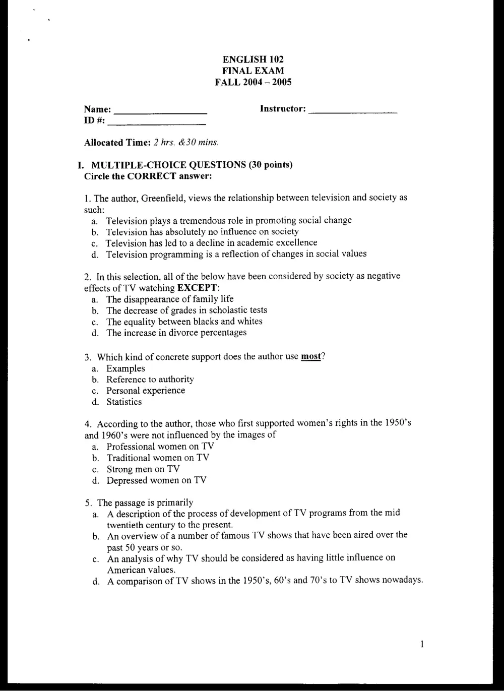 ENG 102 Final, Fall 2004, page 4
