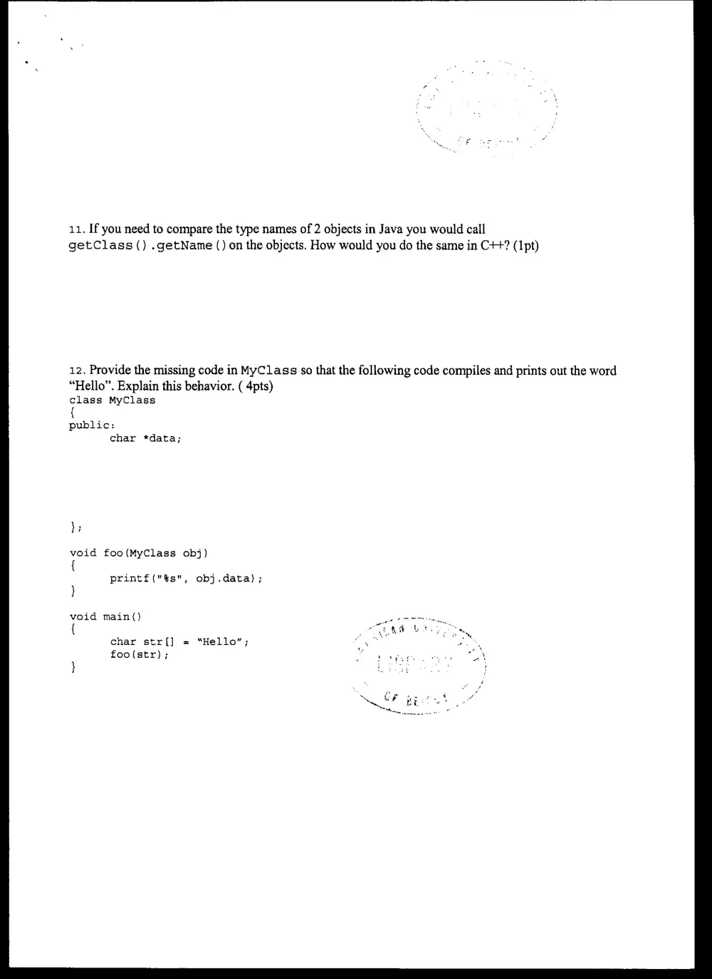 CMPS 258 Final, Spring 2005, page 3