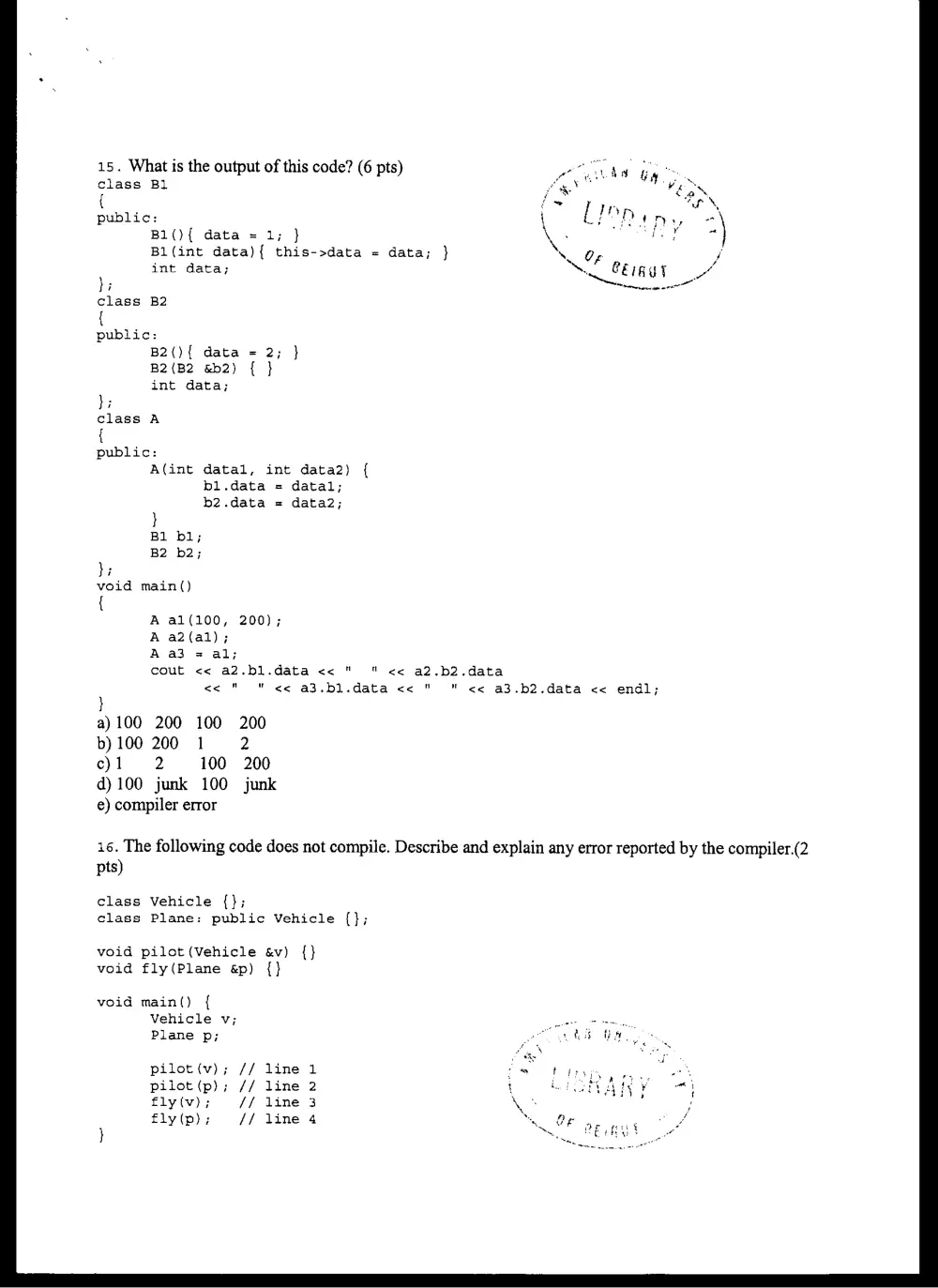 CMPS 258 Final, Spring 2005, page 5