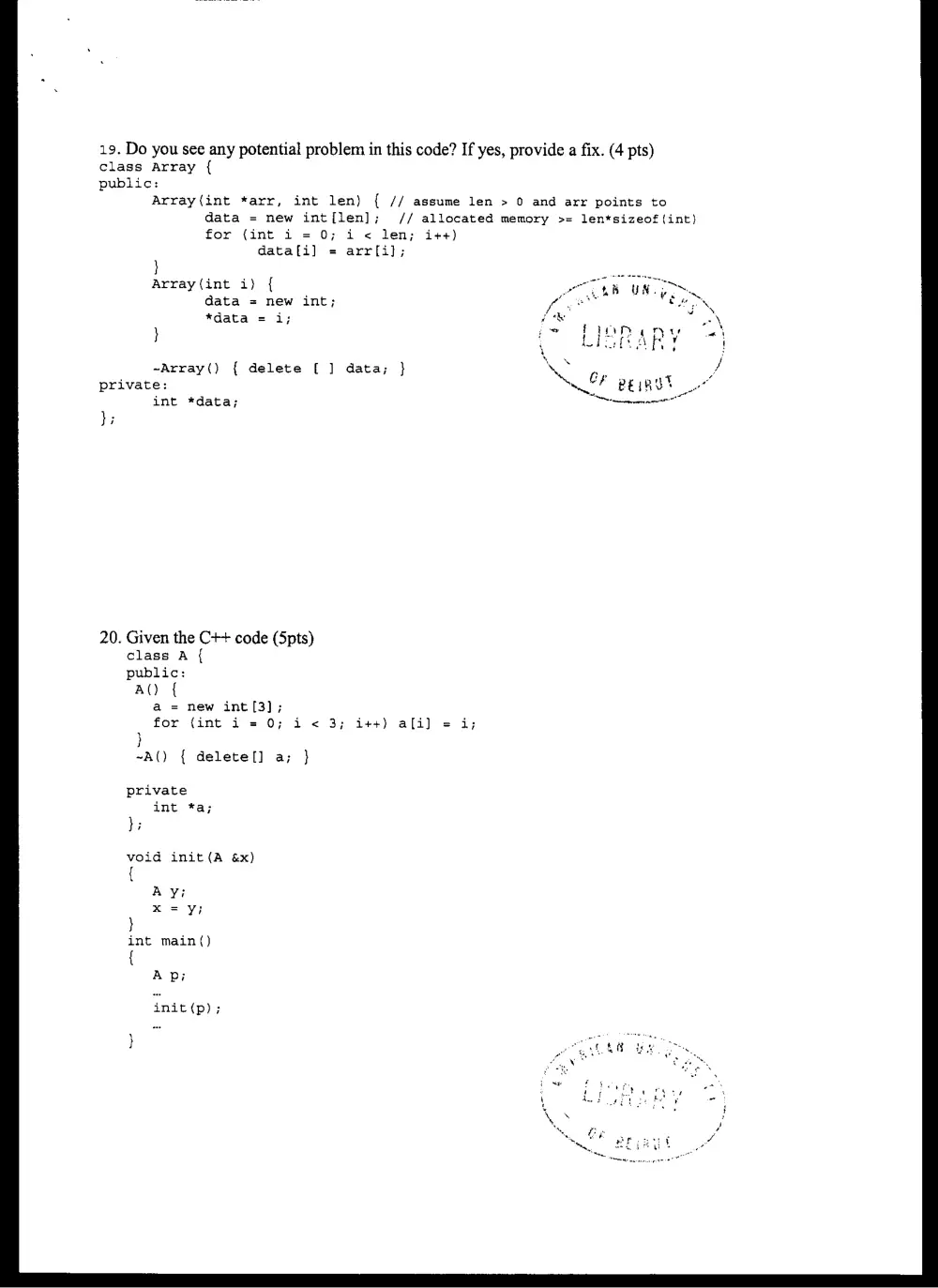 CMPS 258 Final, Spring 2005, page 7