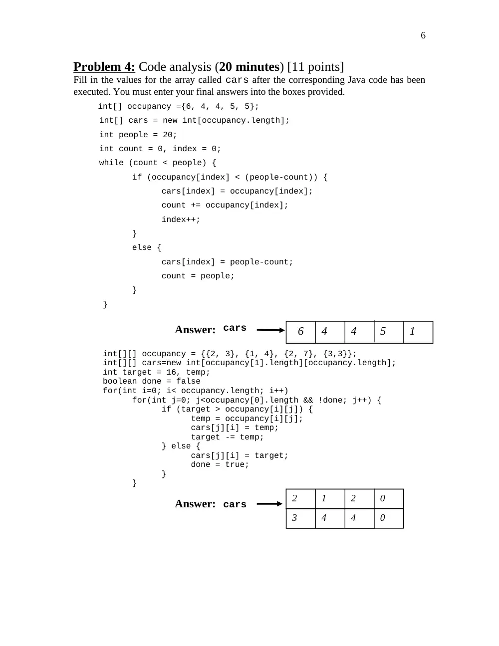 COE 212 Final, Spring 2013, page 6