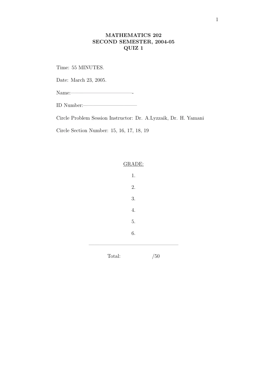 MATH 202 Exam 1, Fall 2002, page 1