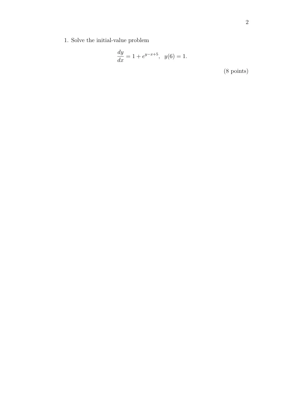 MATH 202 Exam 1, Fall 2002, page 2