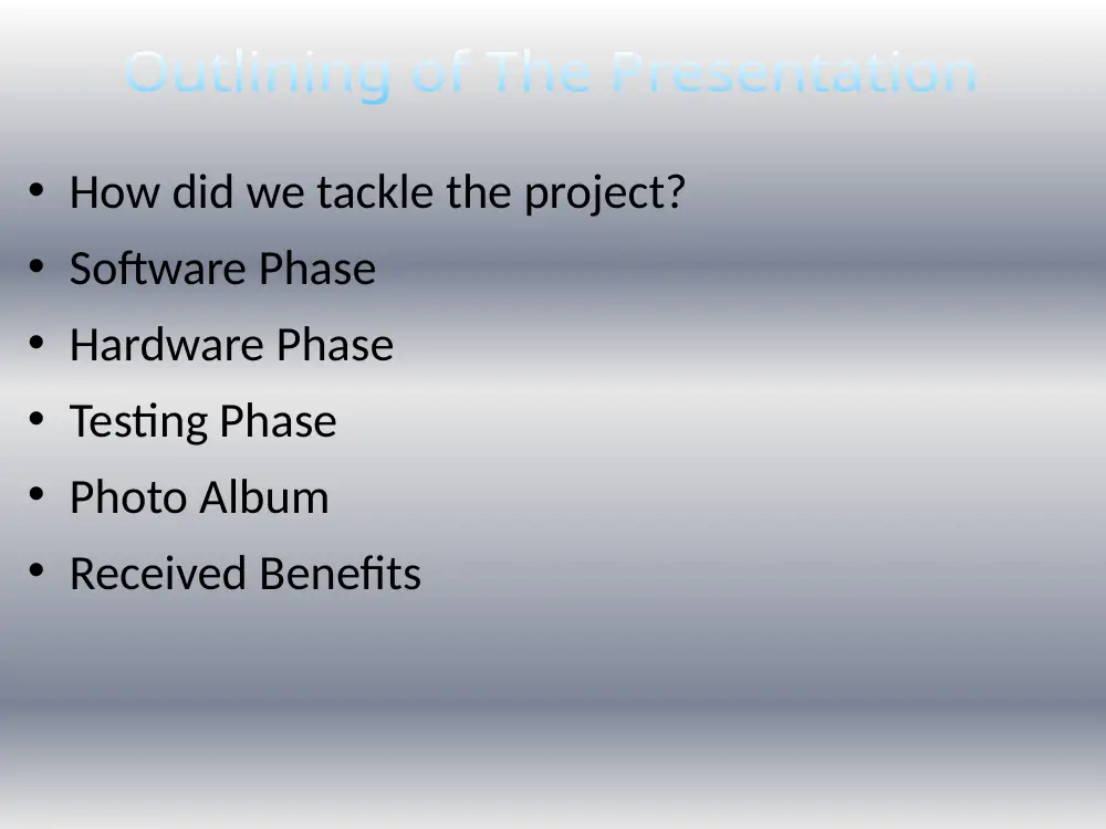EECE 200 Project Final Presentation, Fall 2011, page 2