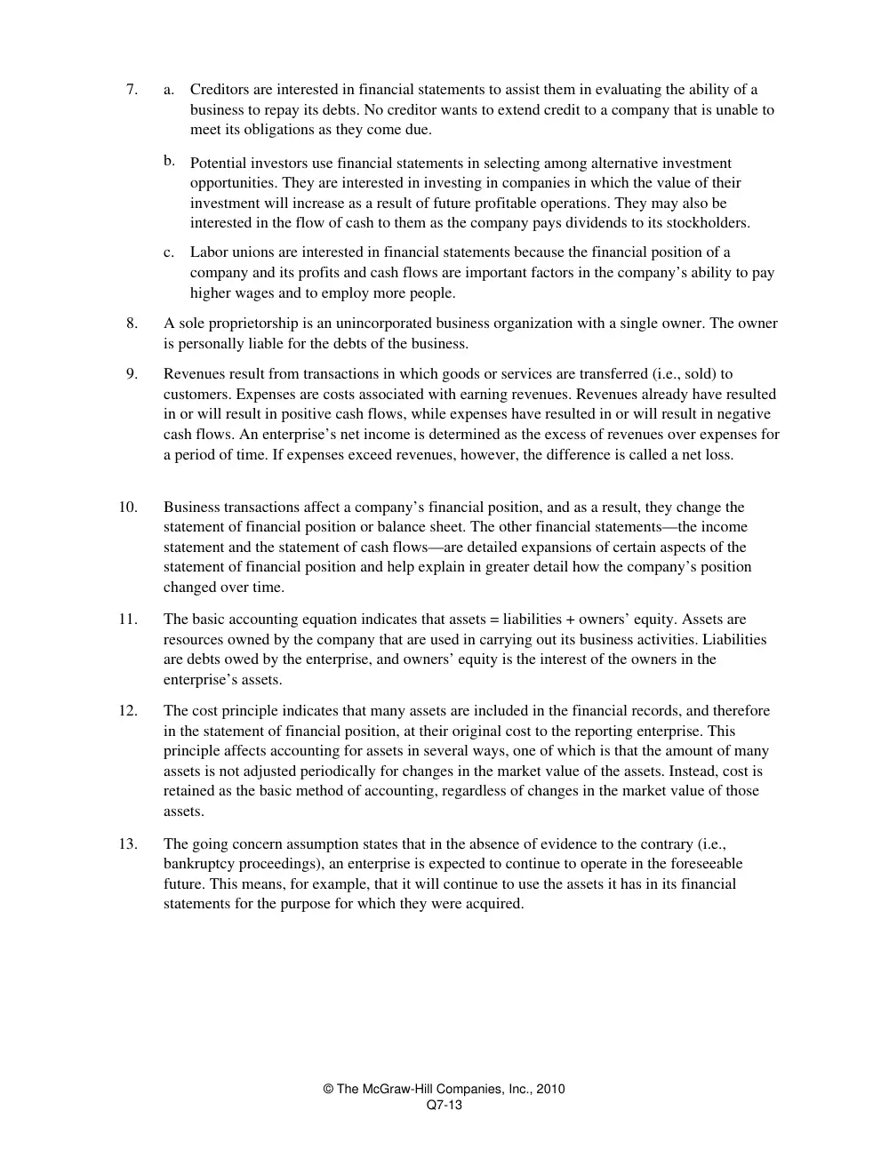 ACO 201 Problems Chapter 2 Solution, Spring 2013, page 7