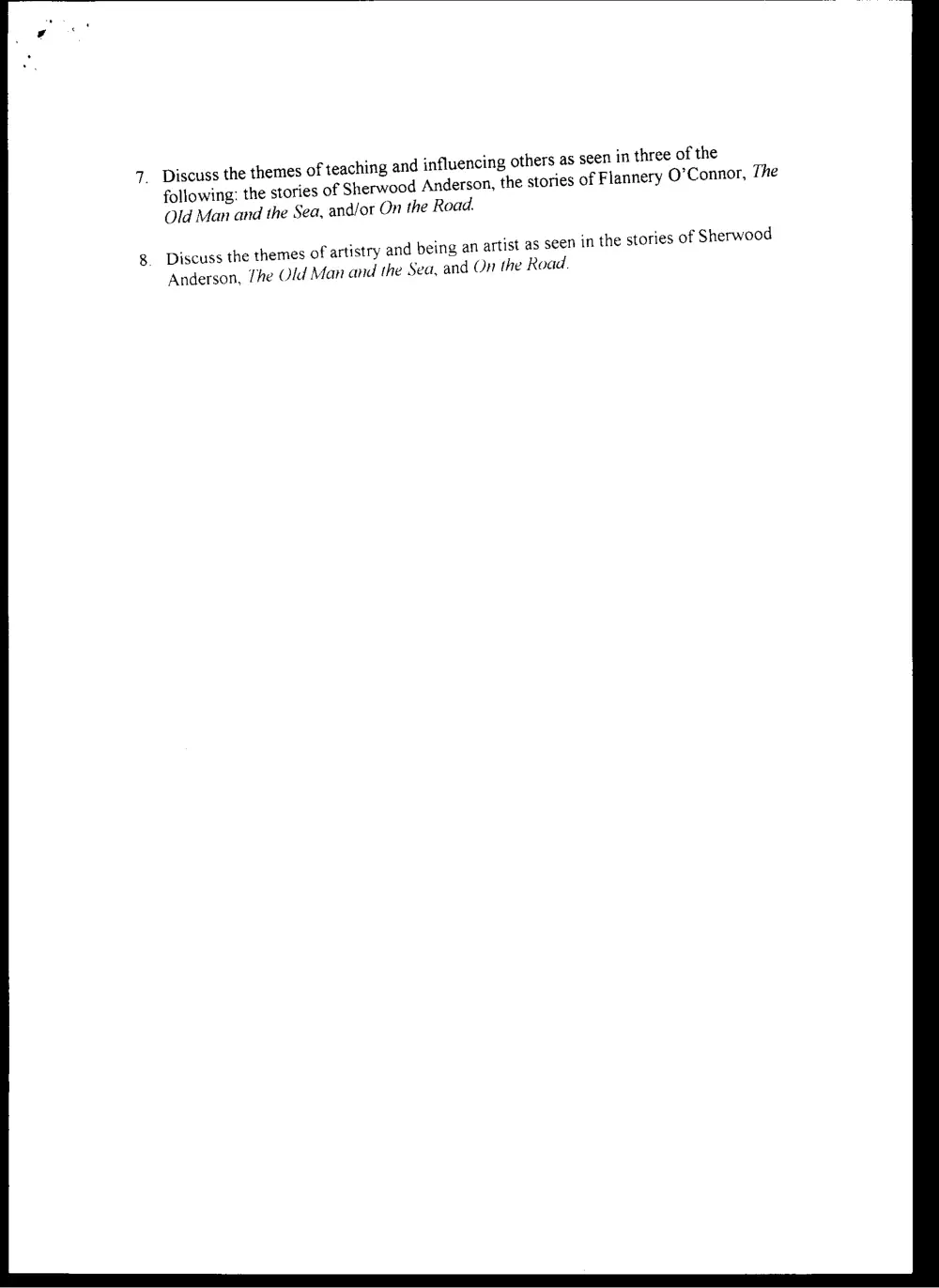 ENG 225 Final, Spring 2008, page 3