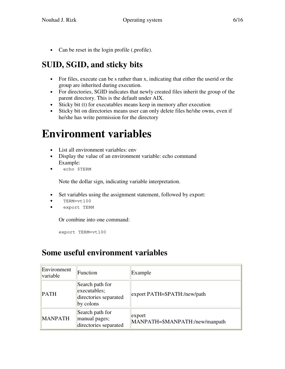 CSC 414 Tutorial, Spring 2003, page 6