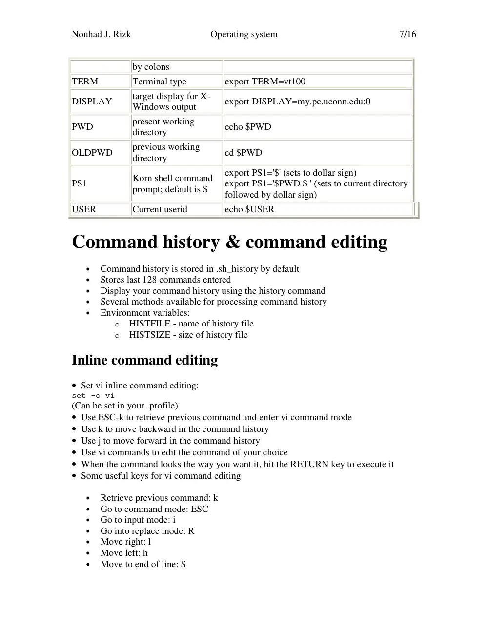 CSC 414 Tutorial, Spring 2003, page 7