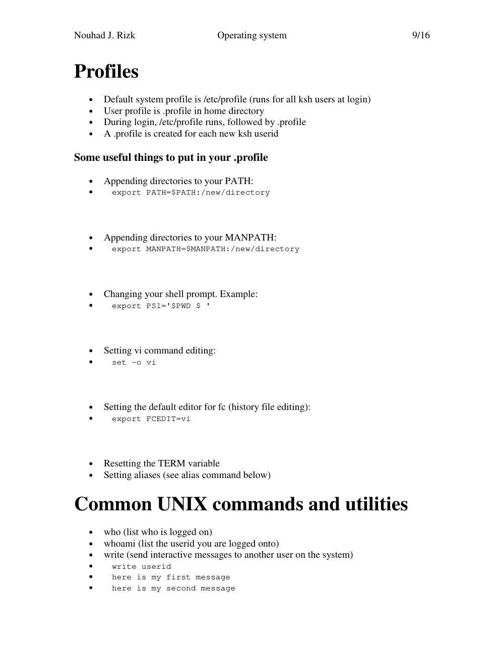 CSC 414 Tutorial, Spring 2003, page 9