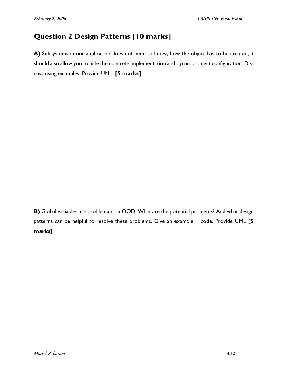 CMPS 363 Final, Fall 2005, page 4