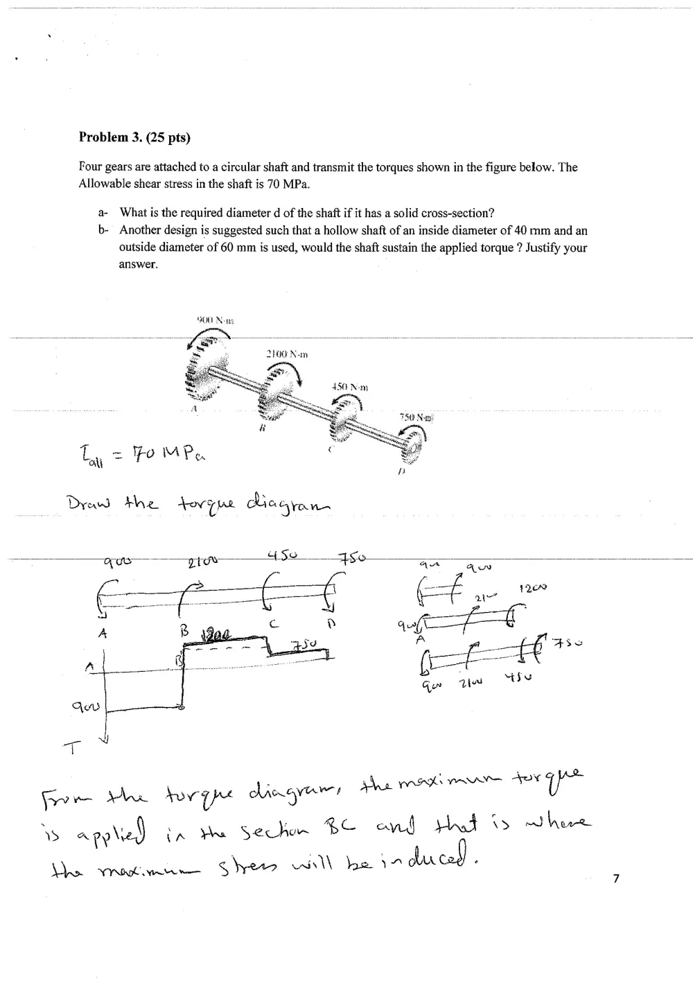 MECH 320 Final with Solution, Spring 2010, page 7