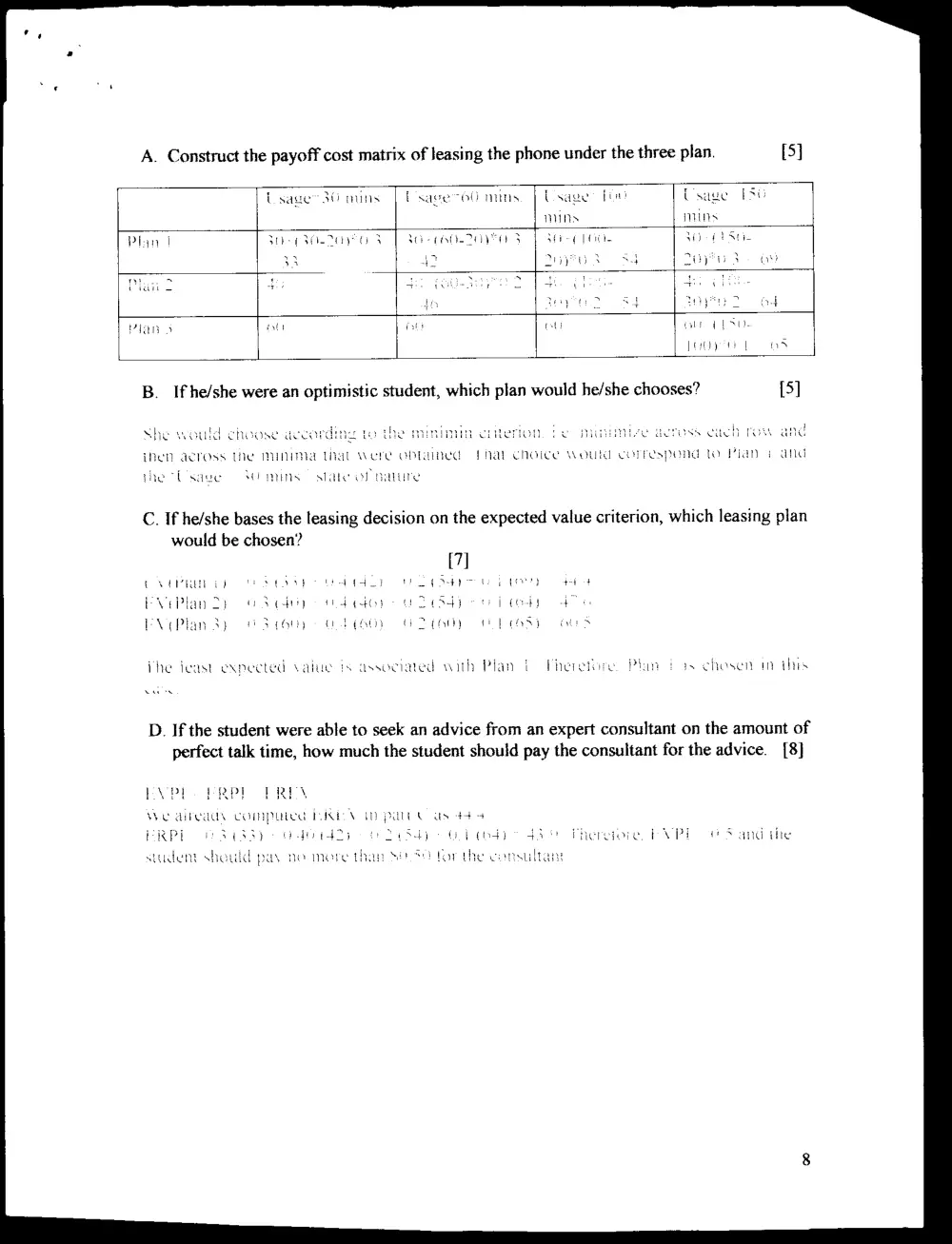DCSN 200 Final, Spring 2003, page 8