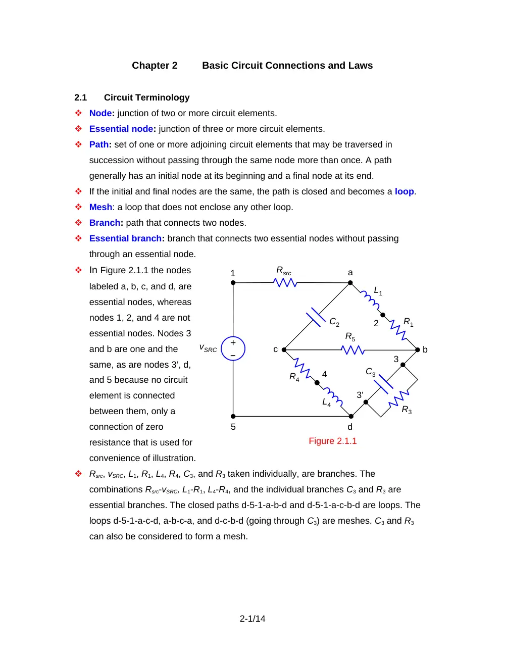 EECE 210 Chapter 2, Fall 2012, page 1