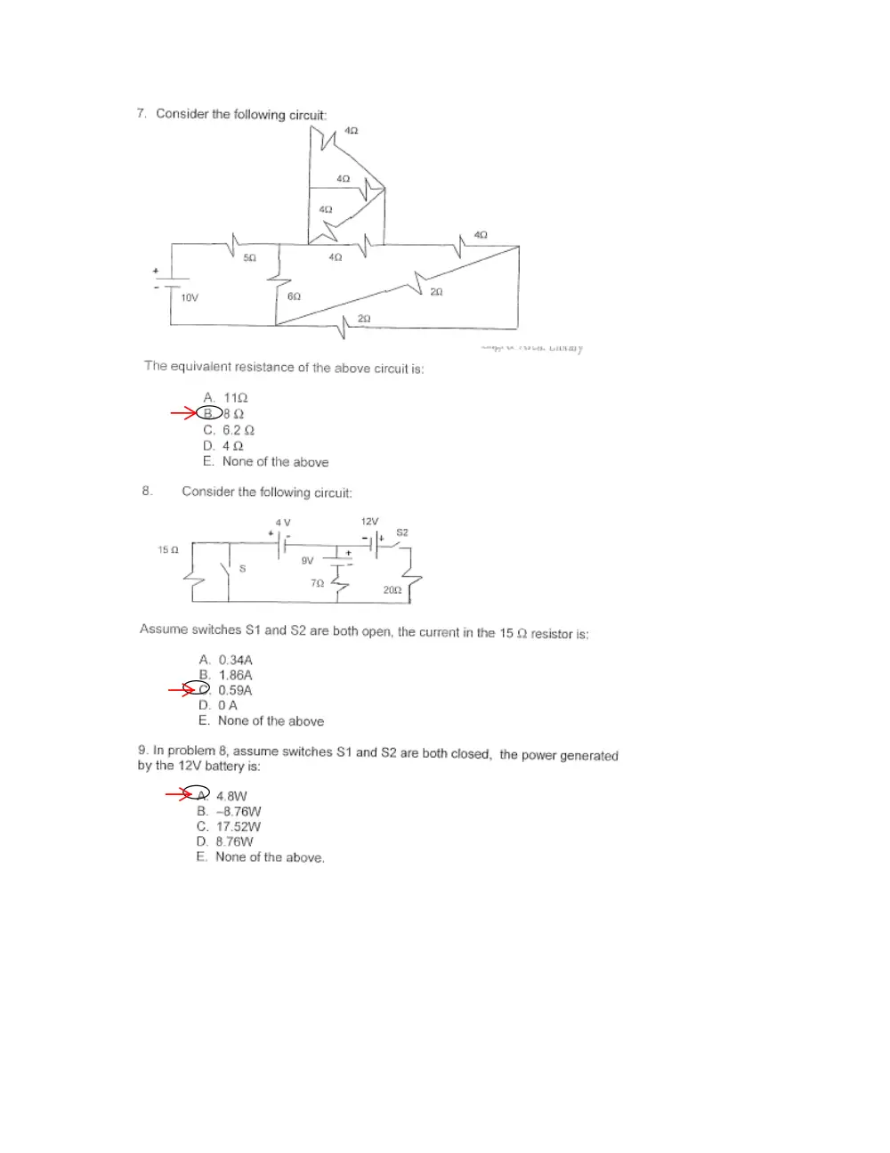EECE 210 Problems, Fall 2010, page 7