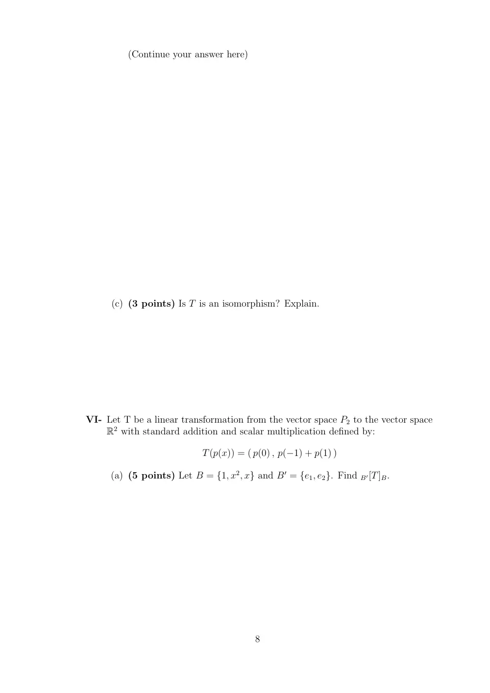 MATH 218 Final, Fall 2006, page 8