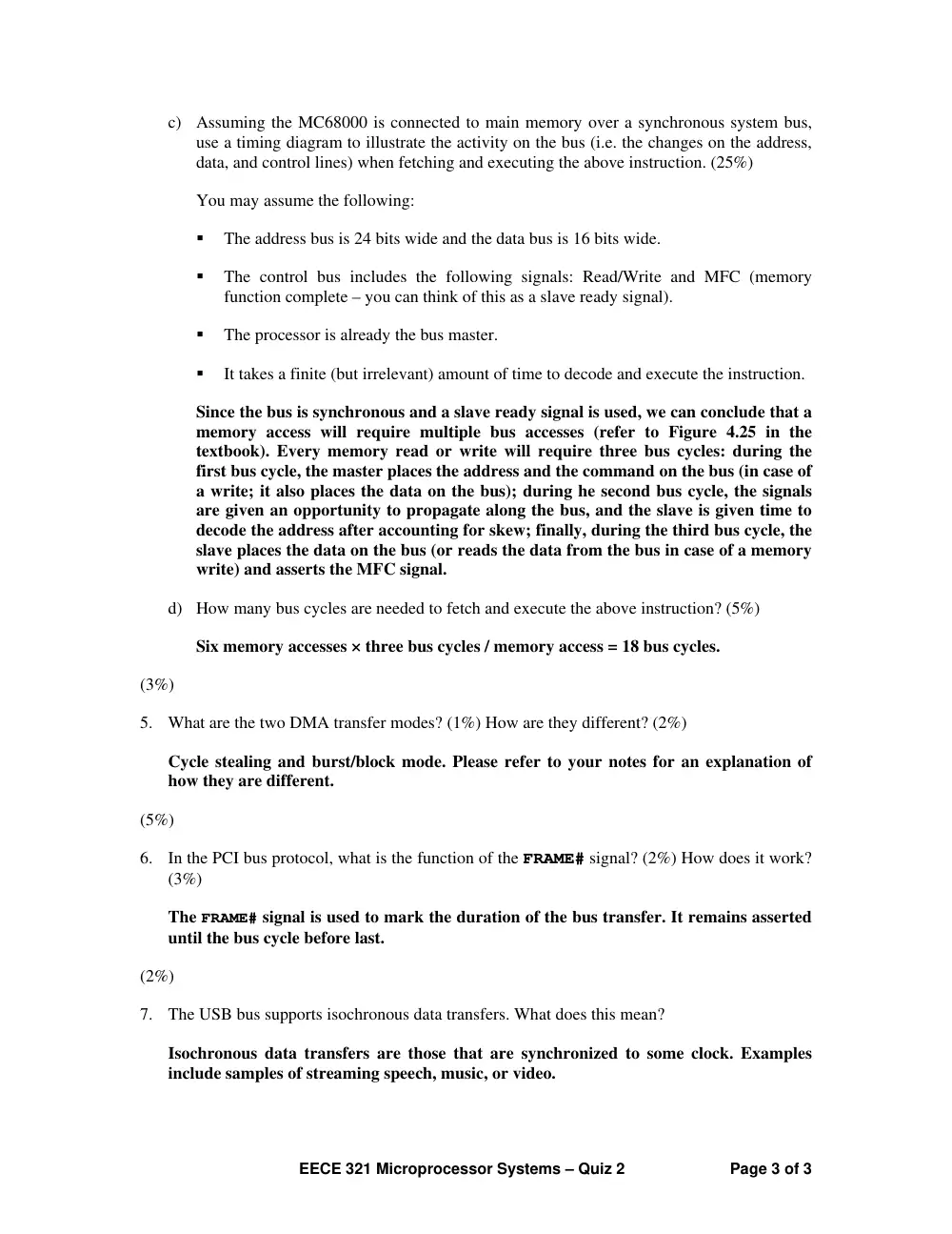 EECE 321 Exam 2, Spring 2008, page 3