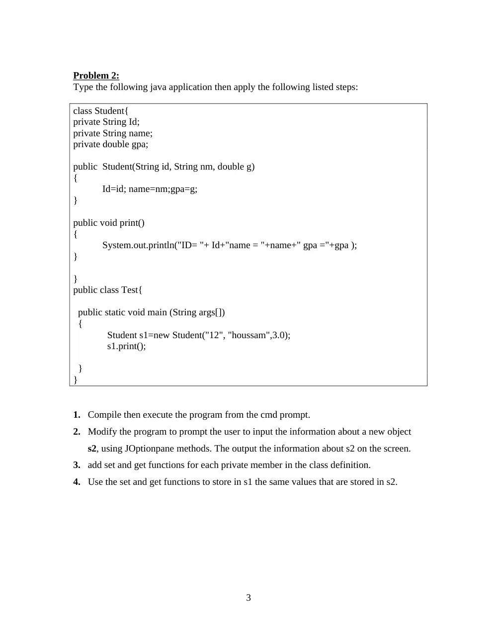 CSI 311L Lab 3, Spring 2012, page 3