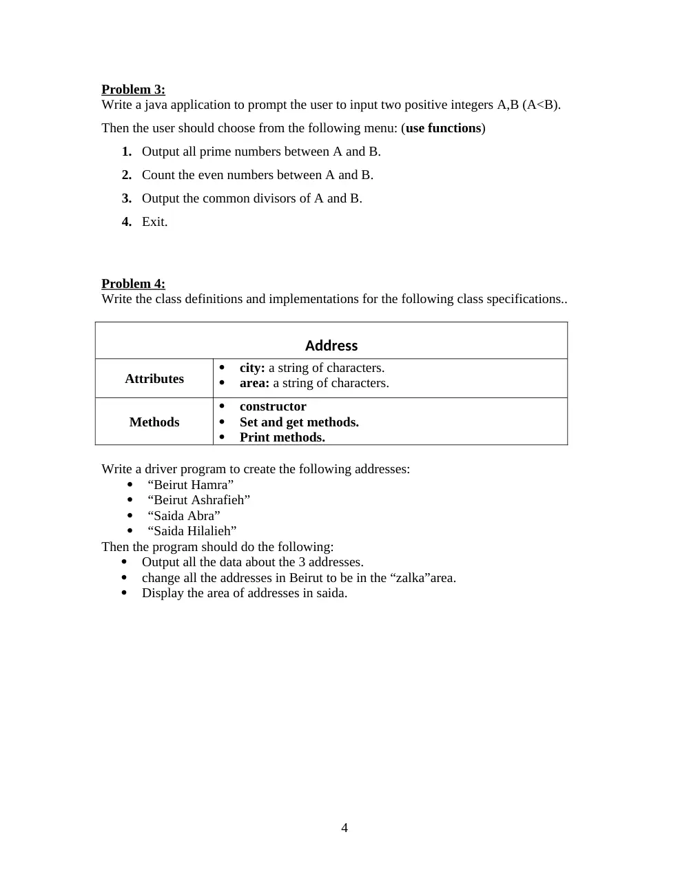 CSI 311L Lab 3, Spring 2012, page 4