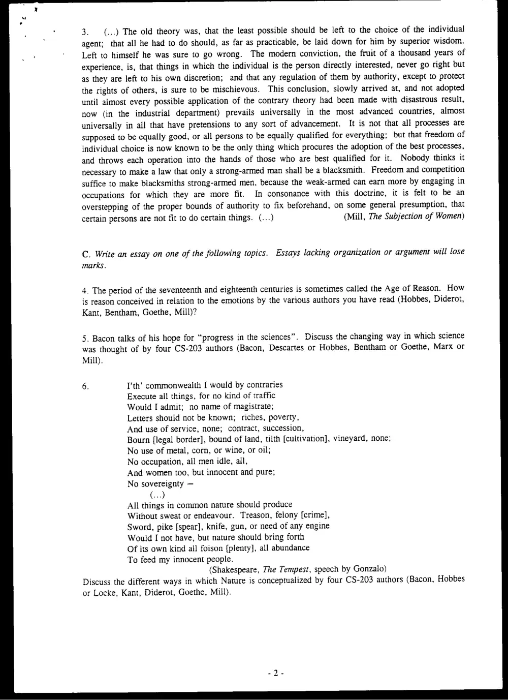 CVSP 203 Final, Fall 2000, page 2