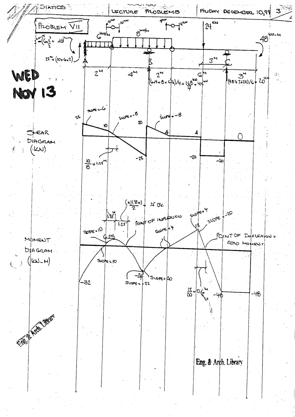 CIVE 210 Problems, Fall 1999, page 1