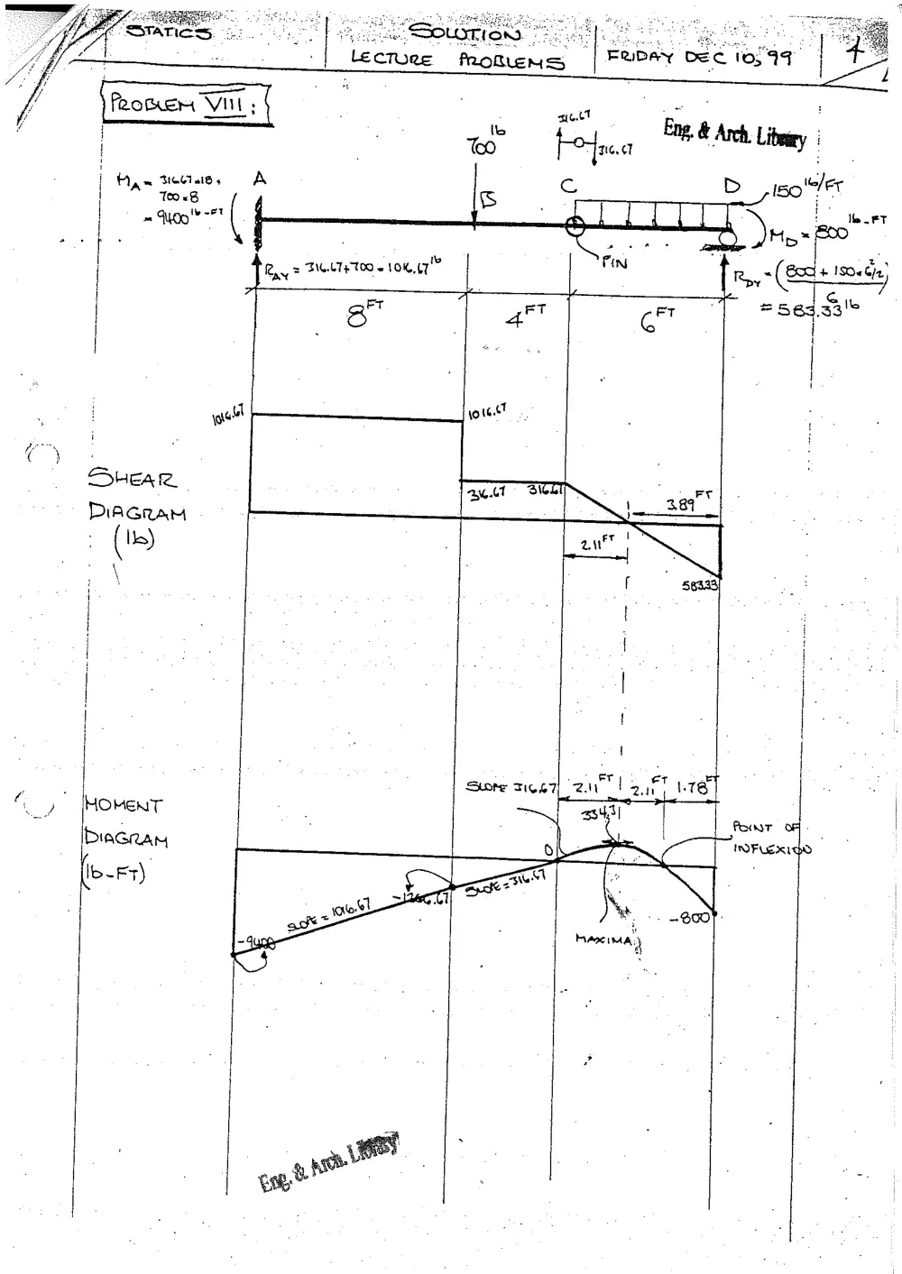 CIVE 210 Problems, Fall 1999, page 4